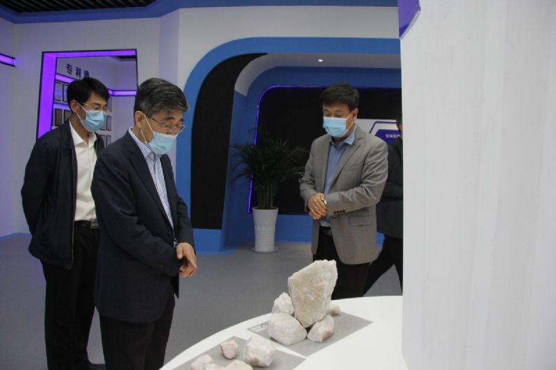 濰坊市財政局黨組書記、局長王金祥一行到龍港硅業(yè)公司調研